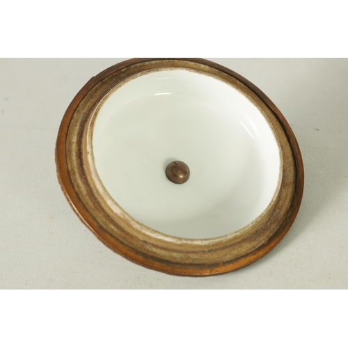 37 - AN 18TH CENTURY ORMOLU MOUNTED SERVES JAR AND COVER with shaped cut-out leafwork plinth and fruit fi... 