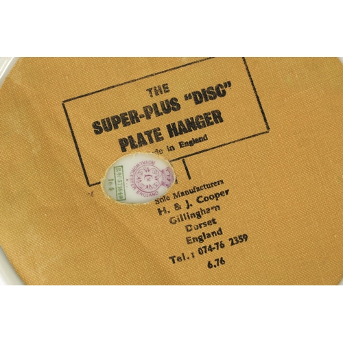 42 - A ROYAL WORCESTER CABINET PLATE PAINTED BY R RUSHTON the scalloped richly gilt Royal Blue border wit... 