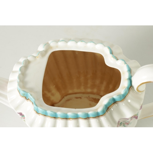 52 - AN UNUSUAL LATE 19TH CENTURY COPELAND SPODE CABARET SET comprising six fluted edge small teacups and... 