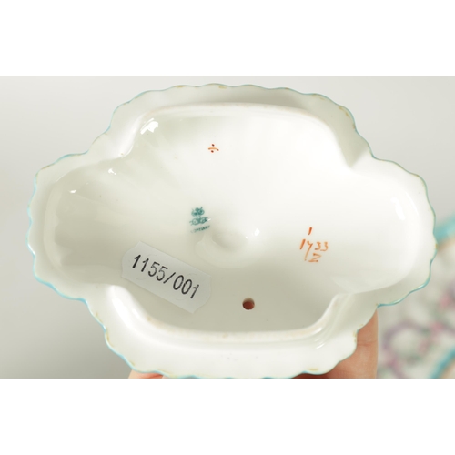 52 - AN UNUSUAL LATE 19TH CENTURY COPELAND SPODE CABARET SET comprising six fluted edge small teacups and... 