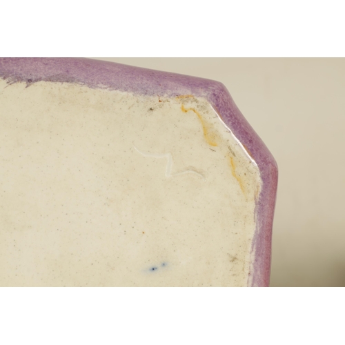 57 - A PAIR OF 19TH CENTURY FRENCH FIGURAL PORCELAIN PERFUME BOTTLES BY JACOB PETIT colourfully painted a... 