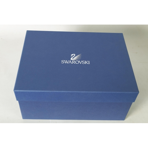 7 - A 20TH CENTURY SWAROVSKI CRYSTAL BIRDS OF PARADISE COLLECTION BLACK TOUCAN - boxed. (20.5cm high)