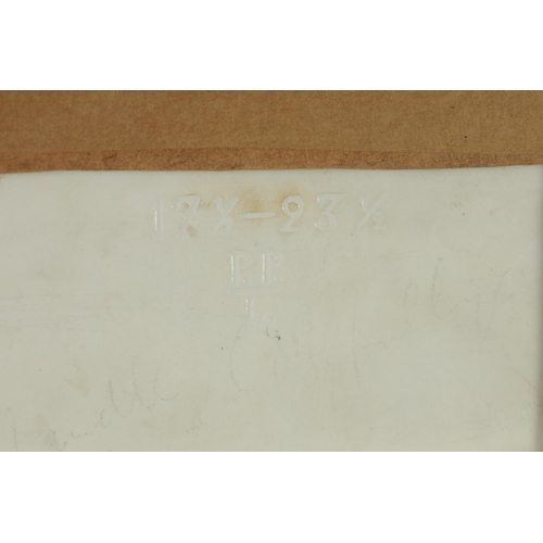 83 - A LIMOGES, FRANCE RECTANGULAR PORCELAIN HANGING PLAQUE SIGNED L DAVIES, NY finely painted with a sem... 