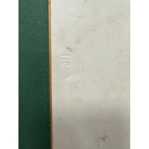 51 - A LATE 19TH/EARLY 20TH-CENTURY VIENNA STYLE PORCELAIN PLAQUE depicting a reclining nude young lady o... 