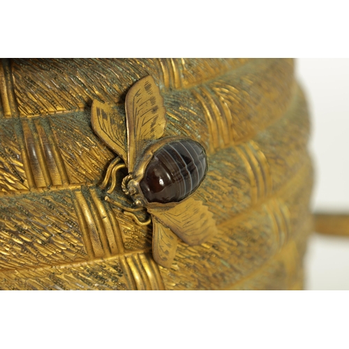 Lot - Mottahedeh Brass Beehive Hinged Box