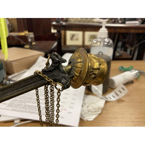 891 - A PAIR OF LATE 19TH CENTURY FRENCH BARBEDIENNE STYLE BRONZE AND ORMOLU CANDLESTICKS with naturalisti... 