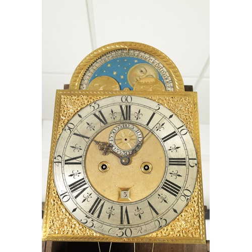 1180 - PIETER GIB, ROTTERDAM. A FINE 18TH CENTURY DUTCH BURR WALNUT AND MARQUETRY INLAID 8 DAY LONG CASE CL... 