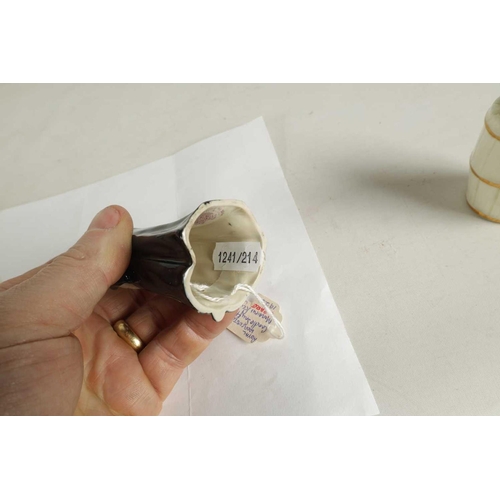 20 - A COLLECTION OF ROYAL WORCESTER CANDLE EXTINGUISHERS circa 1880, 1909 and 1925 comprising of Dog in ... 