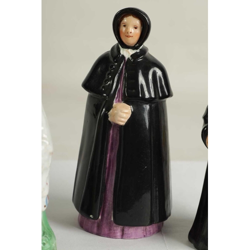 33 - A COLLECTION OF DERBY, COPELAND-SPODE AND MEISSEN CANDLE EXTINGUISHERS circa 1860, 1880 and 1890 com... 