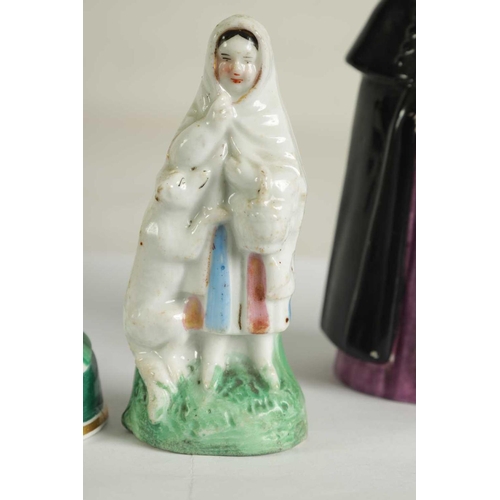 33 - A COLLECTION OF DERBY, COPELAND-SPODE AND MEISSEN CANDLE EXTINGUISHERS circa 1860, 1880 and 1890 com... 