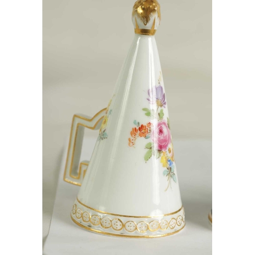 33 - A COLLECTION OF DERBY, COPELAND-SPODE AND MEISSEN CANDLE EXTINGUISHERS circa 1860, 1880 and 1890 com... 