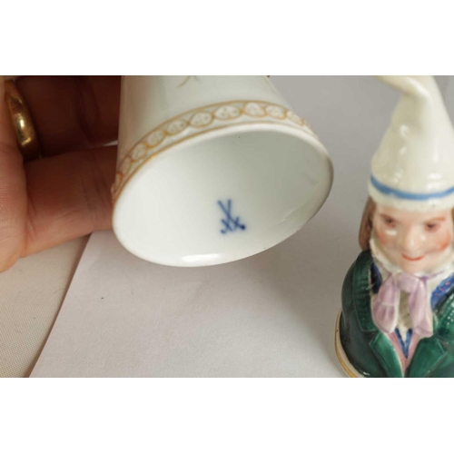 33 - A COLLECTION OF DERBY, COPELAND-SPODE AND MEISSEN CANDLE EXTINGUISHERS circa 1860, 1880 and 1890 com... 