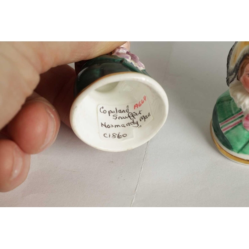 33 - A COLLECTION OF DERBY, COPELAND-SPODE AND MEISSEN CANDLE EXTINGUISHERS circa 1860, 1880 and 1890 com... 