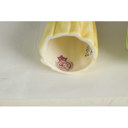 34 - HUSH, CONFIDENCE AND DIFFIDENCE. THREE ROYAL WORCESTER CANDLE EXTINGUISHERS circa 1880, 1898 and 192... 