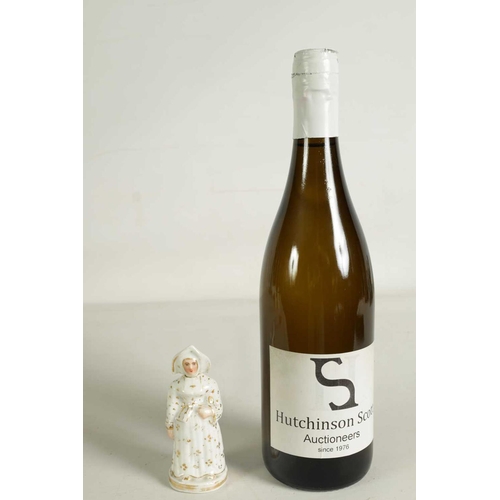 59 - A LATE 19TH CENTURY CONTINENTAL FIGURE OF A STANDING NUN formed as a scent bottle with detachable he... 