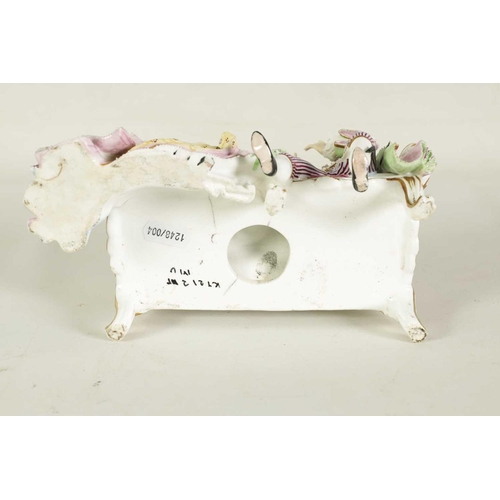 60 - A LARGE LATE 19TH CENTURY MEISSEN-STYLE DRESDEN FIGURE GROUP OF MUSICIANS depicting a lady and gentl... 