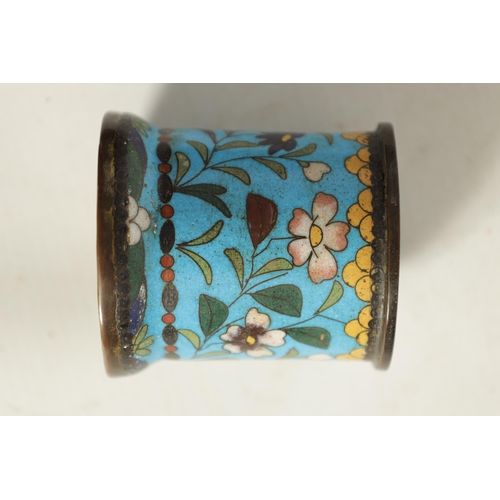 171 - A CHINESE CLOISONNE ENAMEL DRAGON BOWL decorated with five claw dragons amongst copper inlaid clouds... 