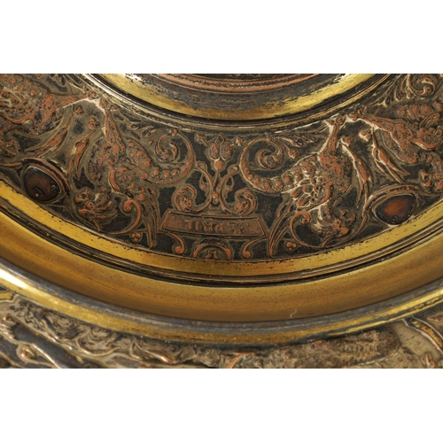 314 - A LATE 19TH CENTURY ELKINGTON PLATE CHARGER PRESENTED TO THE BEAUMARIS REGATTA after a design by Mor... 