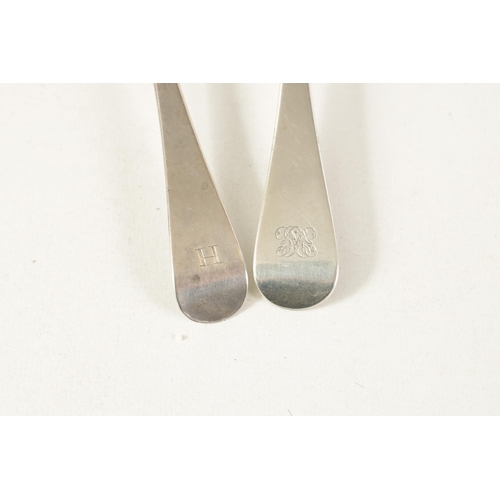 339 - FOUR GEORGE III OLD ENGLISH PATTERN SILVER TABLESPOONS comprising A pair by William Bateman London 1... 