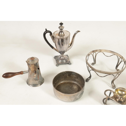 347 - A COLLECTION OF SEVEN PIECES OF OLD SHEFFIELD PLATE PIECE INCLUDING ONE MATTHEW BOULTON AND A GOOD L... 