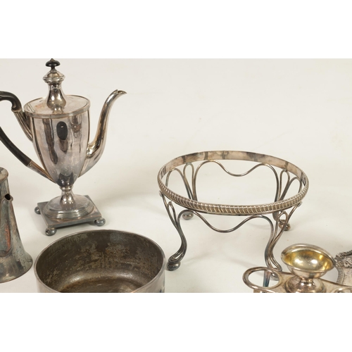 347 - A COLLECTION OF SEVEN PIECES OF OLD SHEFFIELD PLATE PIECE INCLUDING ONE MATTHEW BOULTON AND A GOOD L... 