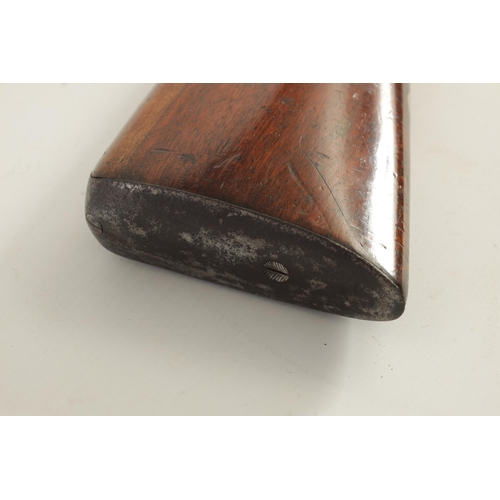 363 - AN EARLY 19TH CENTURY PERCUSSION SPORTING GUN SIGNED NOCK having a twist browned barrel with octagon... 