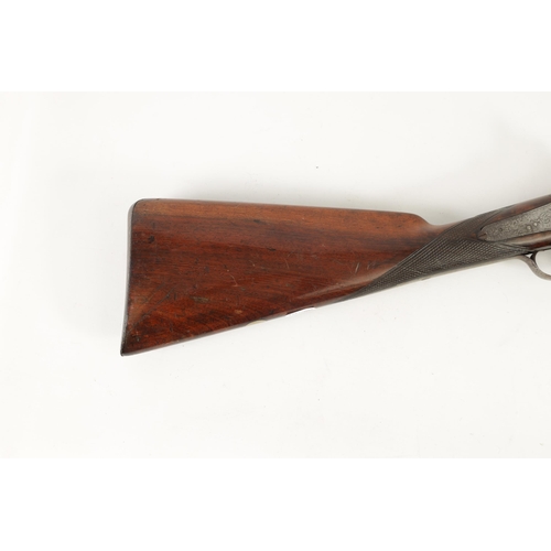 363 - AN EARLY 19TH CENTURY PERCUSSION SPORTING GUN SIGNED NOCK having a twist browned barrel with octagon... 