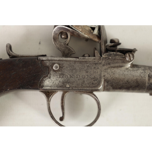 376 - A CASED PAIR OF EARLY 19TH CENTURY BOX-LOCK FLINTLOCK PISTOLS SIGNED ARCHER, LONDON with tapering tw... 