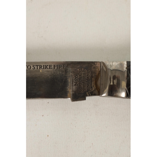 377 - A 20TH CENTURY OVERSIZED FOLDING KNIFE bearing stamp of 'JOSEPH RODGERS & SONS' to the blade, with e... 