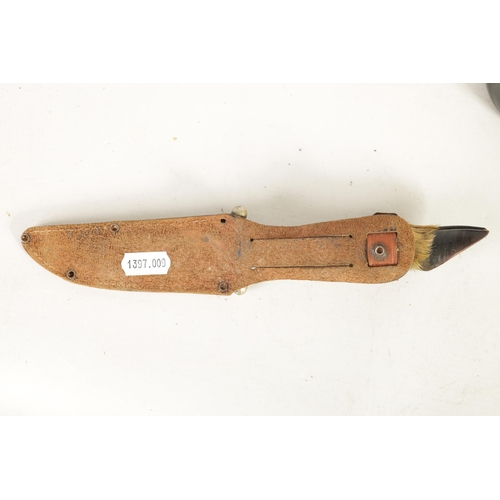 377 - A 20TH CENTURY OVERSIZED FOLDING KNIFE bearing stamp of 'JOSEPH RODGERS & SONS' to the blade, with e... 