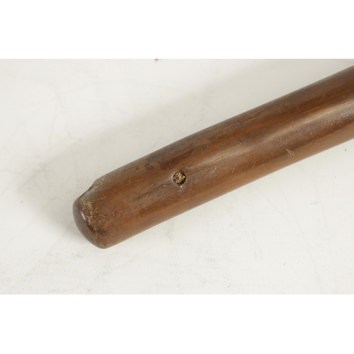 382 - A 19TH CENTURY HARDWOOD SHILLELAGH with root wood head