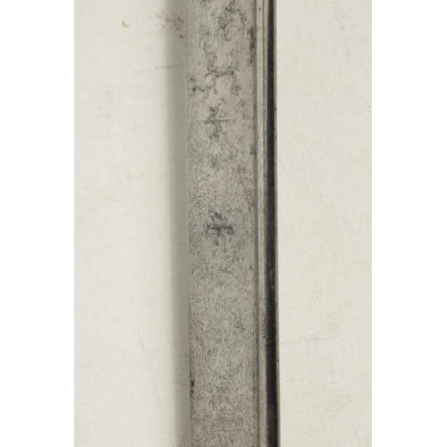 385 - A VICTORIAN ROYAL ARTILLERY OFFICERS SWORD the etched slightly curved blade decorated with crown ove... 