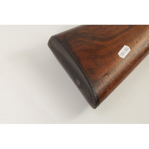 387 - A 19TH CENTURY WIGGAN AND ELLIOTT PIN FIRE DOUBLE BARREL SHOTGUN having twist browned barrels signed... 