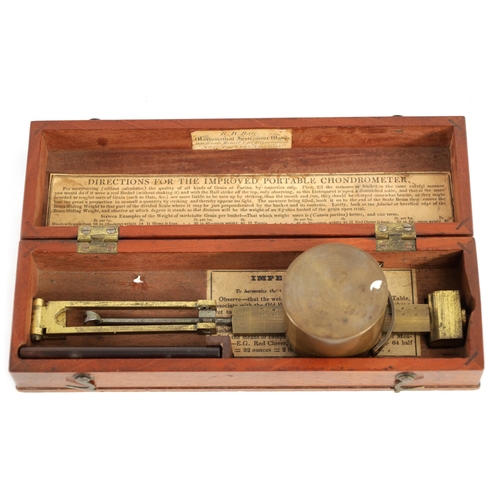 415 - AN EARLY 19TH CENTURY CHRONDROMETER TOGETHER WITH CASED SACCHAROMETERS the portable Chrondrometer in... 