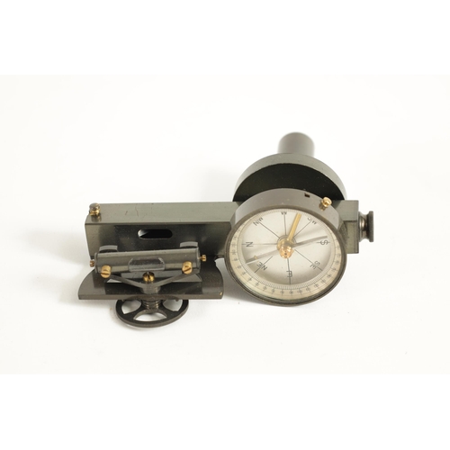 418 - A CASED ABNEY LEVEL WITH COMPASS TOGETHER WITH A CASED CLINOMETER the level in original case signed ... 