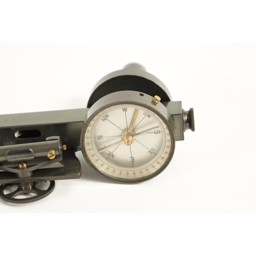 418 - A CASED ABNEY LEVEL WITH COMPASS TOGETHER WITH A CASED CLINOMETER the level in original case signed ... 