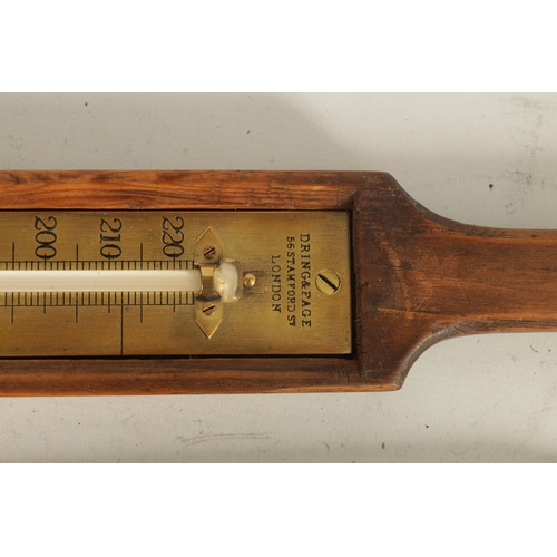 421 - DRING & FAGE 56 STAMFORD ST LONDON, A 19TH CENTURY BRASS DIPPING THERMOMETER with calibrated dial an... 