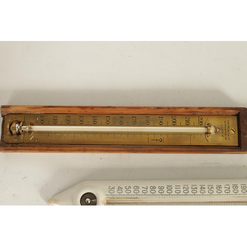 421 - DRING & FAGE 56 STAMFORD ST LONDON, A 19TH CENTURY BRASS DIPPING THERMOMETER with calibrated dial an... 