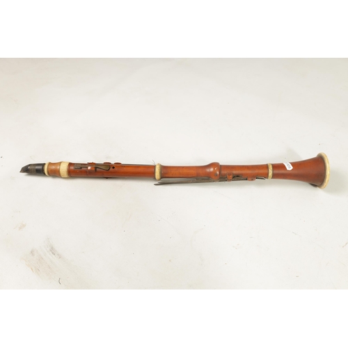 603 - A MID 19TH CENTURY BOXWOOD AND IVORY CLARINET BY D’ALMAINE & CO. together with a cased American clar... 