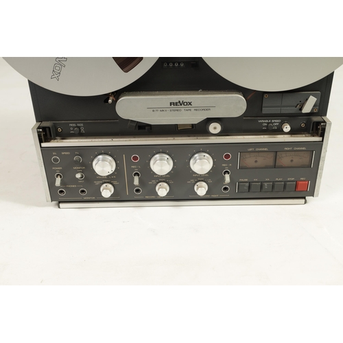 604 - A VINTAGE B77 MKII REEL TO REEL STEREO TAPE RECORDER (47cm high)