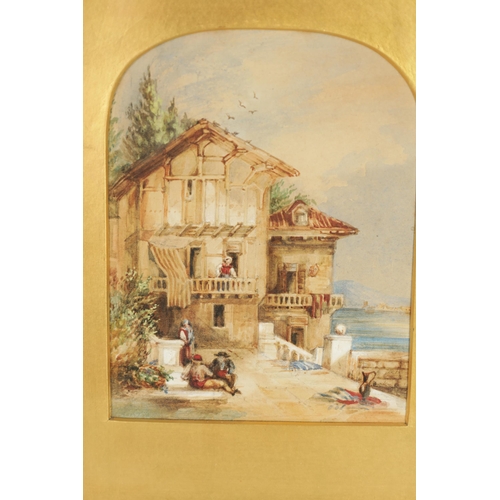 620 - JAMES DUFFIELD HARDING, OWS (BRITISH, 1798-1863) A PAIR OF 19TH CENTURY WATERCOLOURS. Continental vi... 