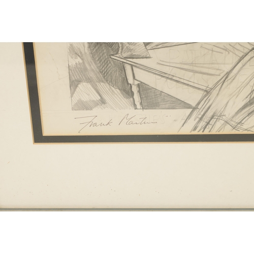 621 - FRANK MARTIN (BRITISH 1921-2005) ORIGINAL PENCIL SKETCH titled The Perils of Pauline, signed lower l... 