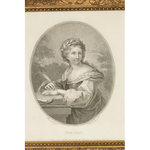 640 - A COLLECTION OF SIX 19TH CENTURY FRAMED PRINTS including portraits and classical scenes (6)