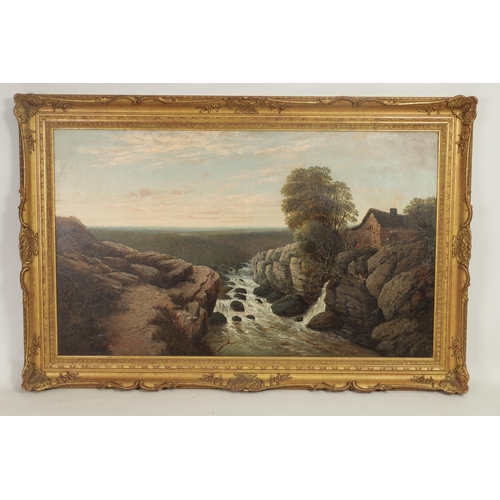 652 - EDMUND H. NIEMANN 1841–1910 - 19TH CENTURY OIL ON CANVAS Yorkshire landscape scene titled on reverse... 