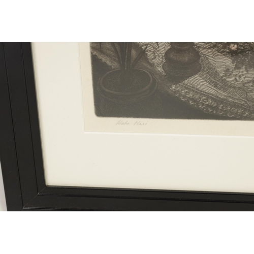 653 - FRANK MARTIN (1921-2005) LIMITED EDITION SIGNED ETCHING titled 'Mata Hari' signed and numbered 4/50 ... 