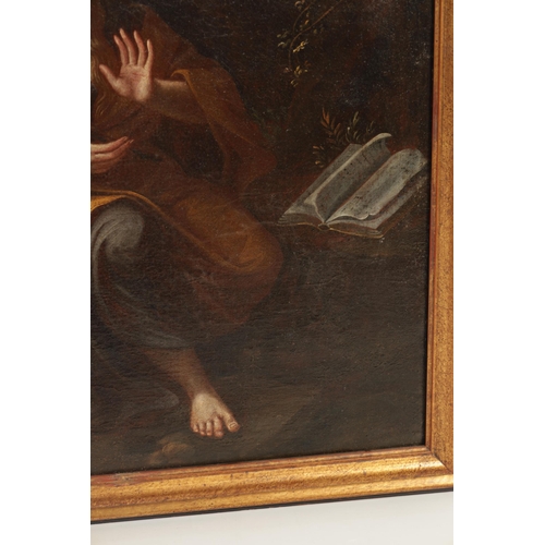 656 - A 17TH / 18TH CENTURY ITALIAN SCHOOL OIL ON CANVAS PENITENT MARY MAGDALENE EMILIAN (71cm high 51cm w... 