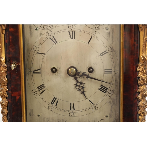 711 - JOSIAH EMERY, LONDON. A FINE GEORGE III ORMOLU MOUNTED TORTOISESHELL BRACKET CLOCK the gilt-brass mo... 