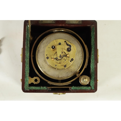 713 - RICHARD HORNBY, LIVERPOOL, NO. 514. A SMALL REGENCY TWO-DAY MARINE CHRONOMETER The mahogany brass bo... 