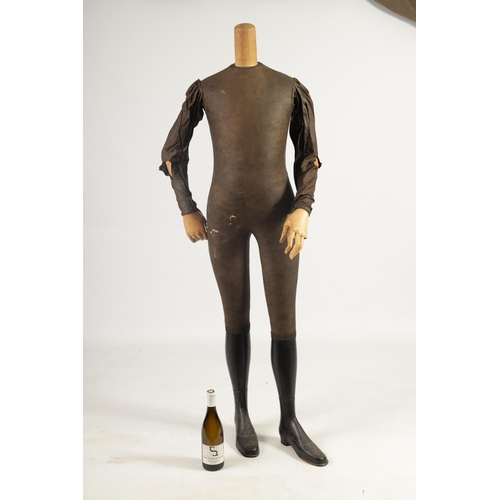 548 - A LARGE EARLY 20TH CENTURY FRENCH RETICULATED MANNEQUIN ATTRIBUTED TO STOCKMAN having moving joints ... 