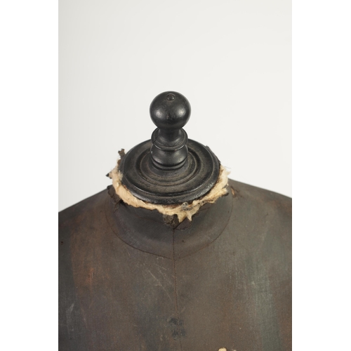 571 - AN EARLY 20TH CENTURY FRENCH RETICULATED MANNEQUIN ATTRIBUTED TO STOCKMAN with ebonised wooden boots... 